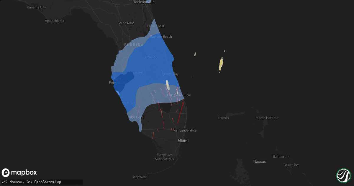 Hail map on October 9, 2024