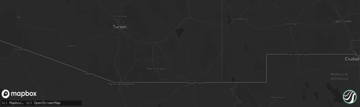 Hail map in Big Wells, TX on October 10, 2012