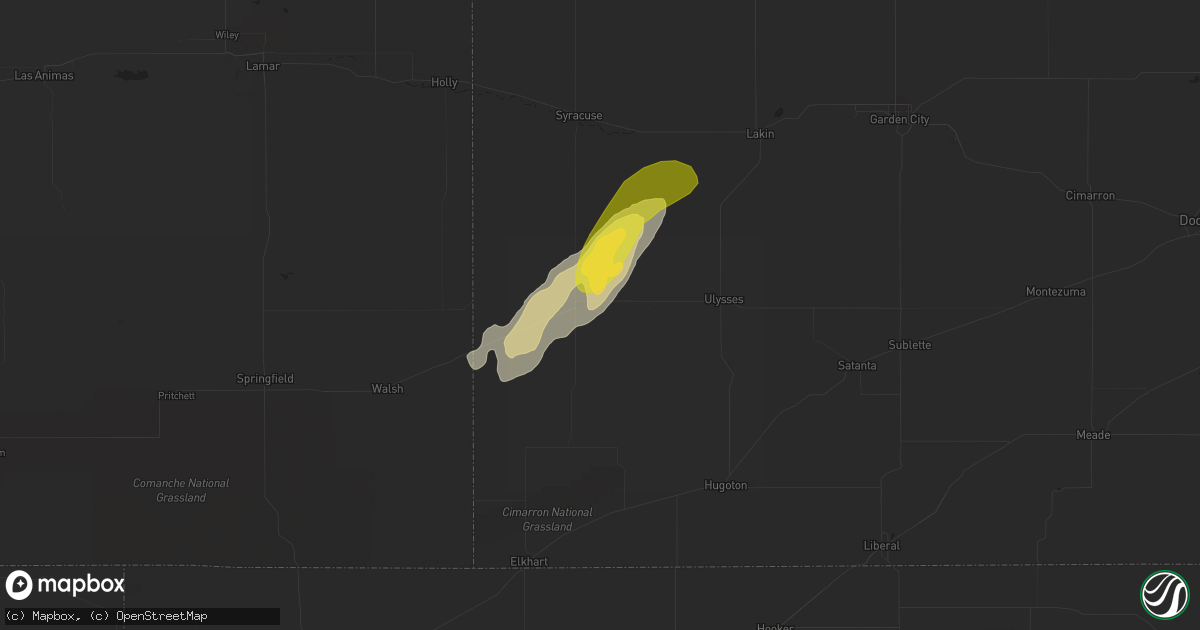 Hail map in Johnson, KS on October 10, 2013