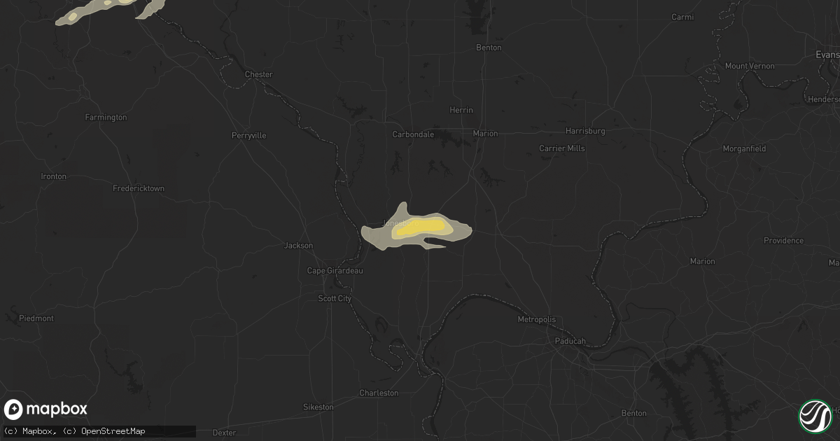 Hail map in Anna, IL on October 10, 2017