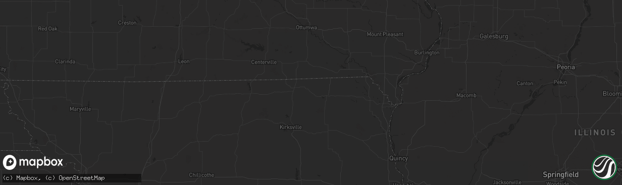 Hail map in Downing, MO on October 10, 2017