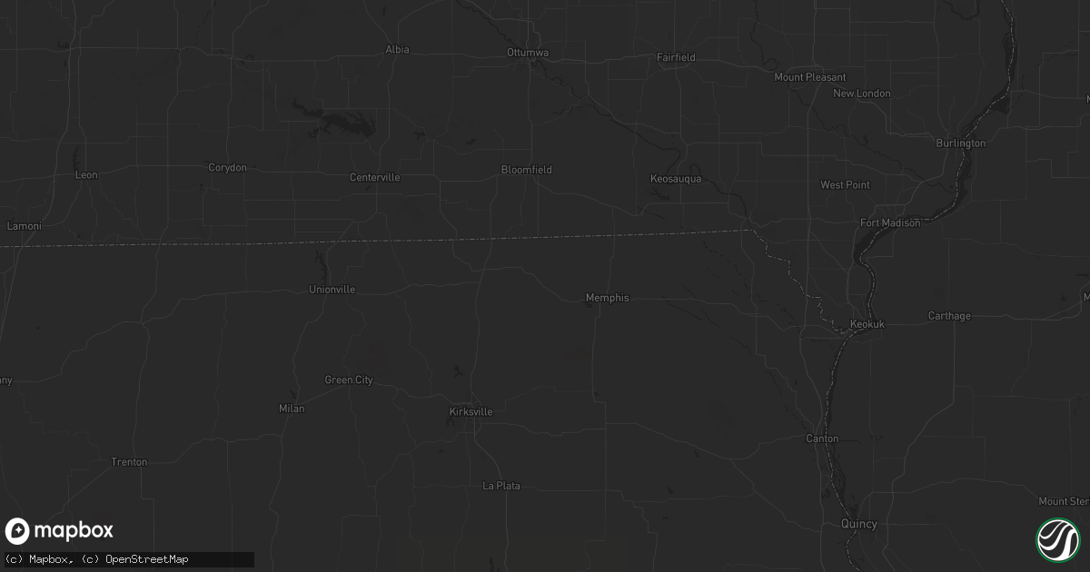 Hail map in Downing, MO on October 10, 2017