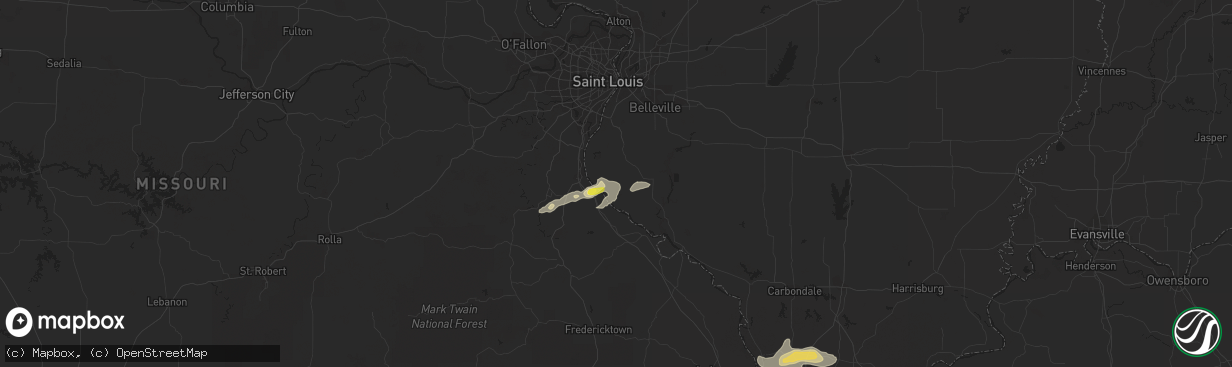 Hail map in Fults, IL on October 10, 2017