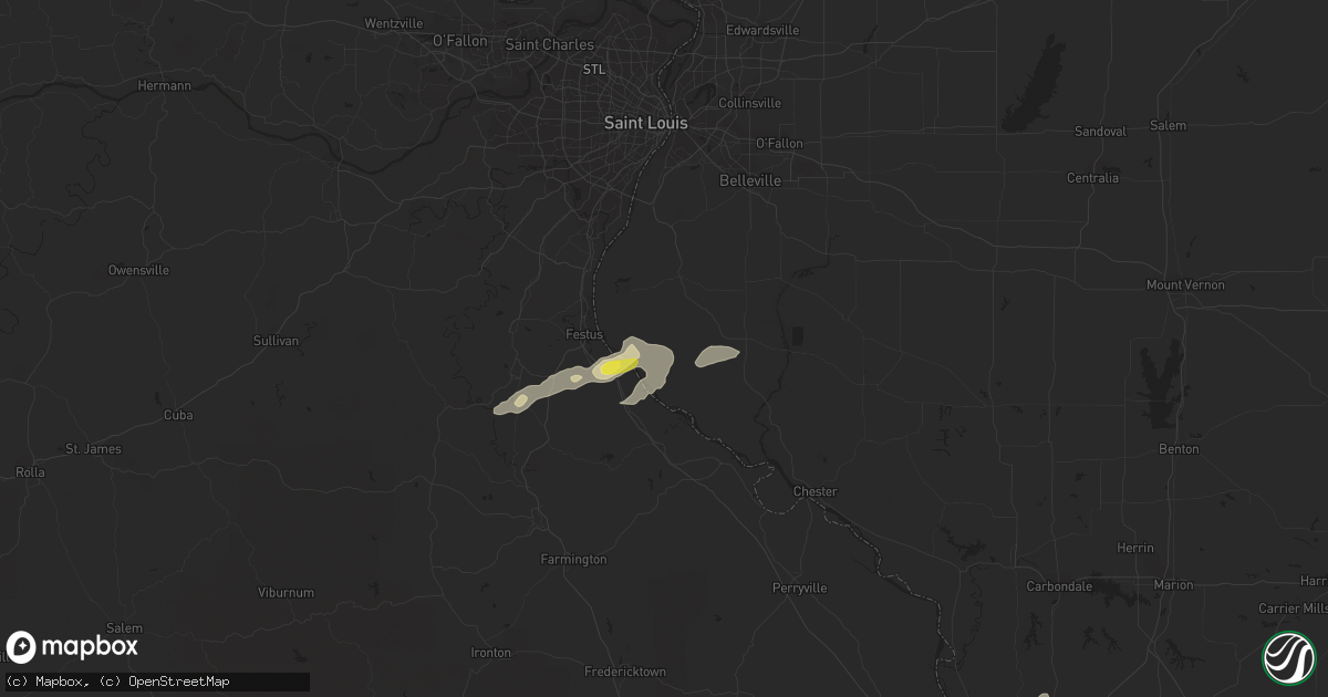 Hail map in Fults, IL on October 10, 2017