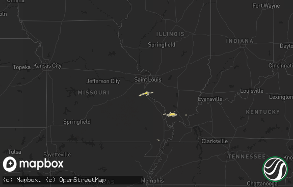 Hail map preview on 10-10-2017