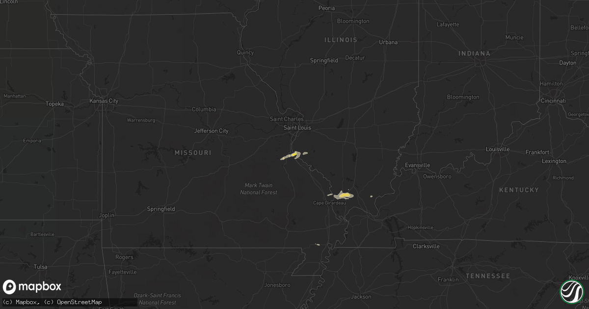 Hail map on October 10, 2017