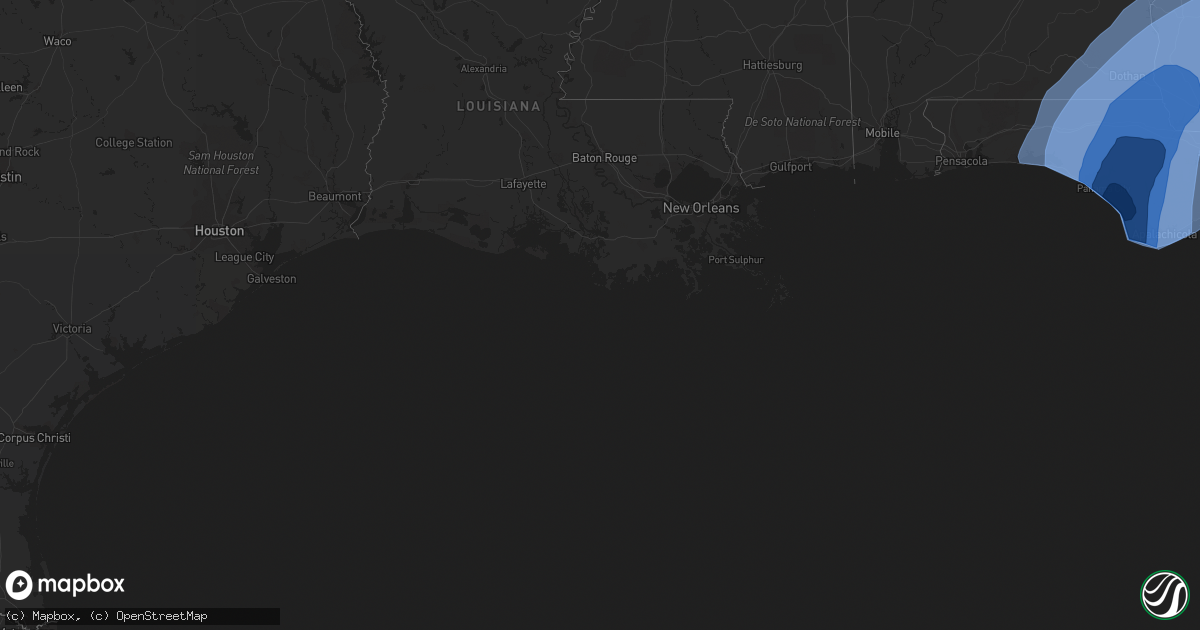 Hail map on October 10, 2018