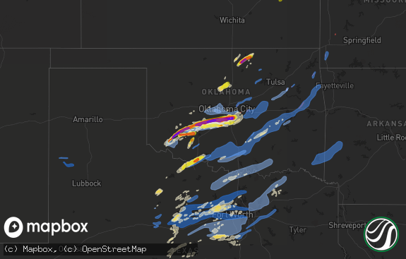 Hail map preview on 10-10-2021