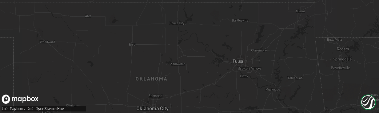 Hail map in Bates City, MO on October 10, 2023