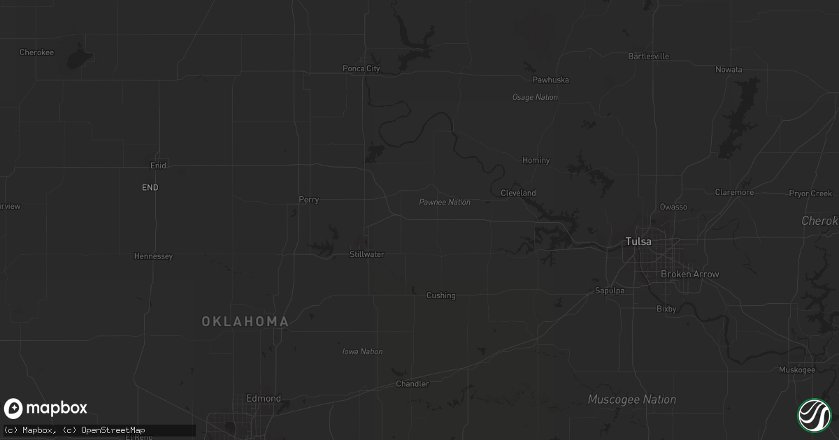 Hail map in Gerald, MO on October 10, 2023