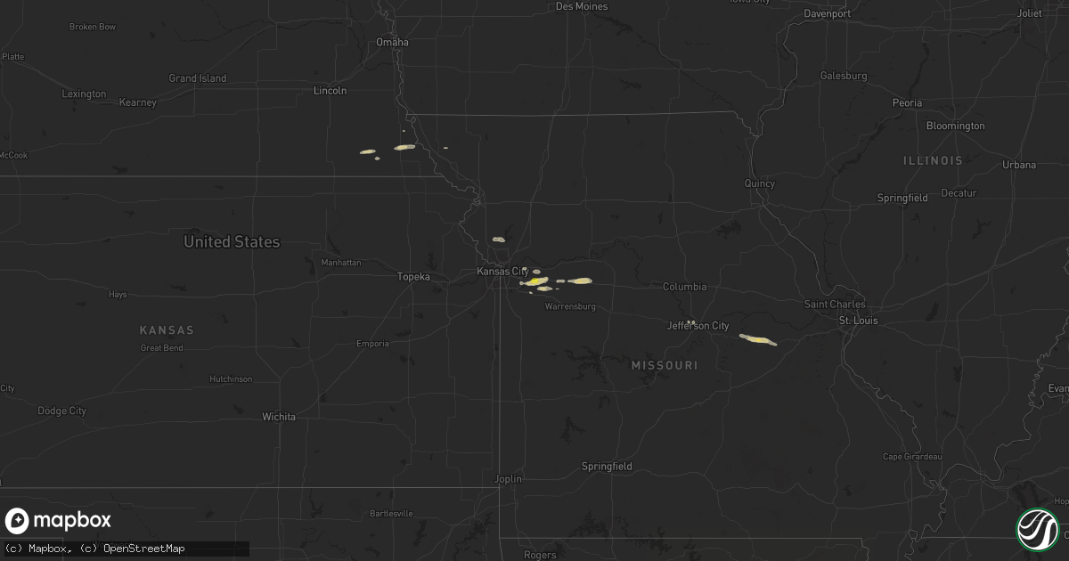 Hail map on October 10, 2023