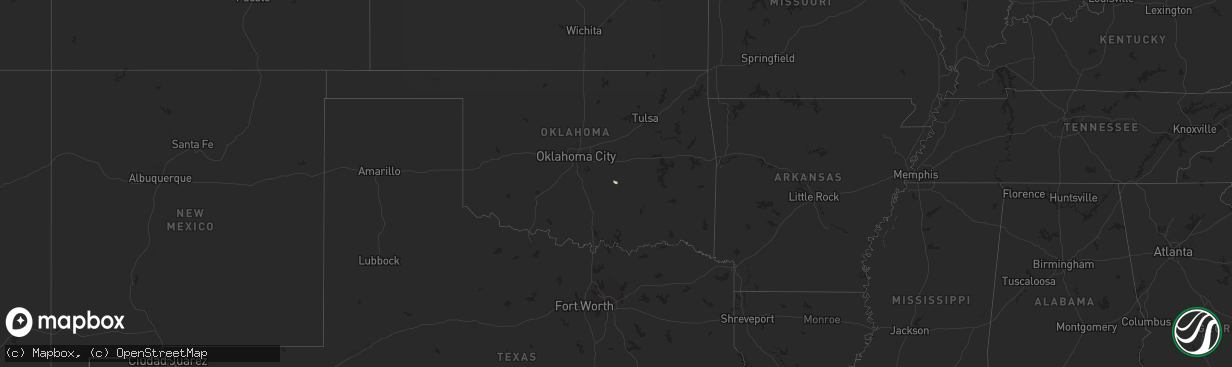 Hail map on October 10, 2024