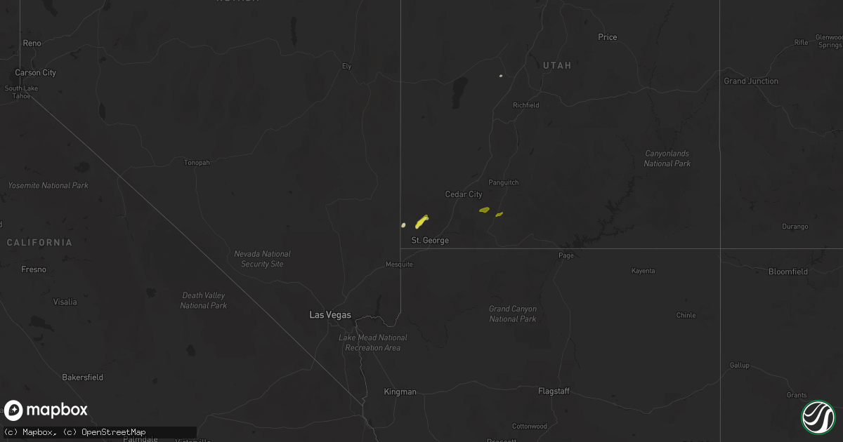 Hail map on October 10, 2025
