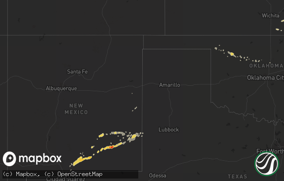 Hail map preview on 10-11-2012