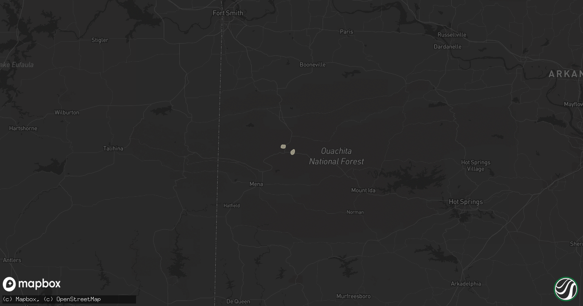 Hail map in Boles, AR on October 11, 2013