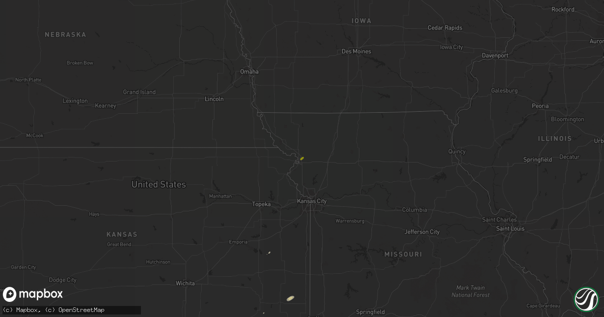 Hail map on October 11, 2013