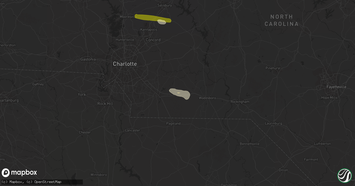 Hail map in Marshville, NC on October 11, 2014