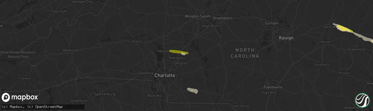 Hail map in Rockwell, NC on October 11, 2014