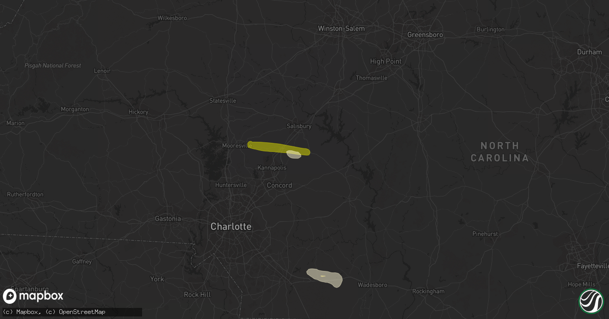 Hail map in Rockwell, NC on October 11, 2014