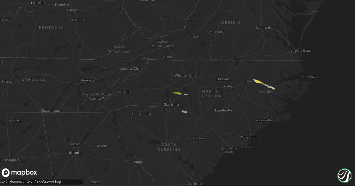 Hail map on October 11, 2014