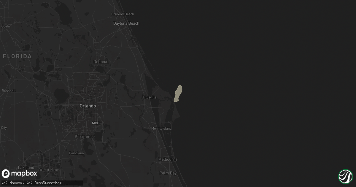 Hail map in Patrick Afb, FL on October 11, 2015