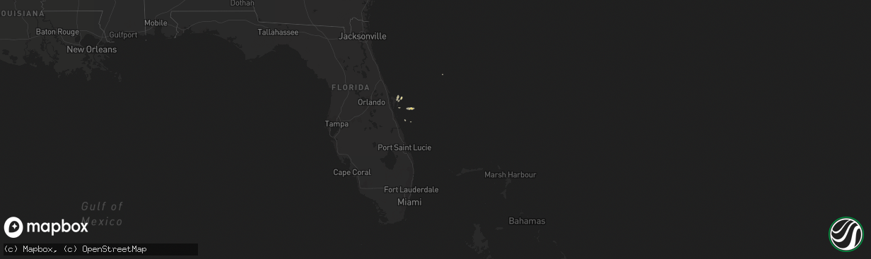 Hail map on October 11, 2015