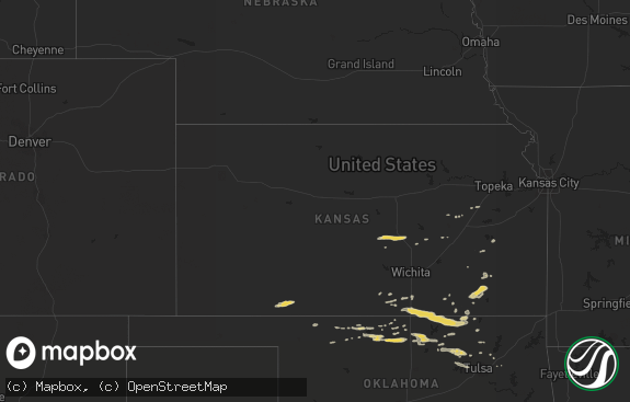 Hail map preview on 10-11-2016