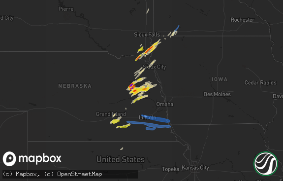 Hail map preview on 10-11-2020