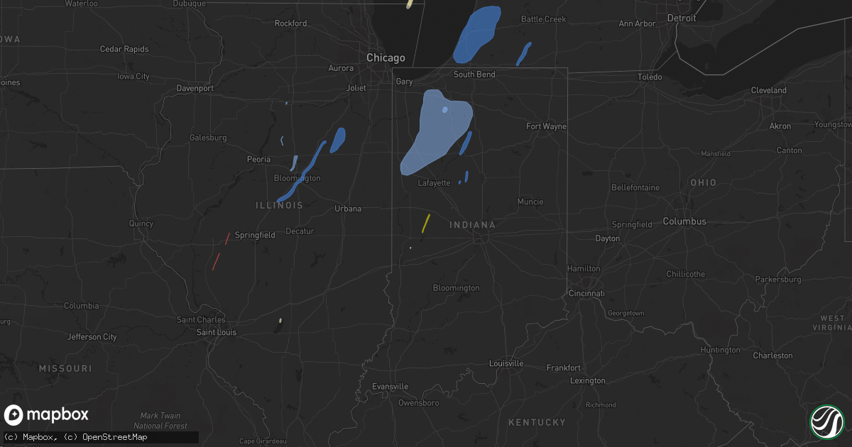 Hail map on October 11, 2021