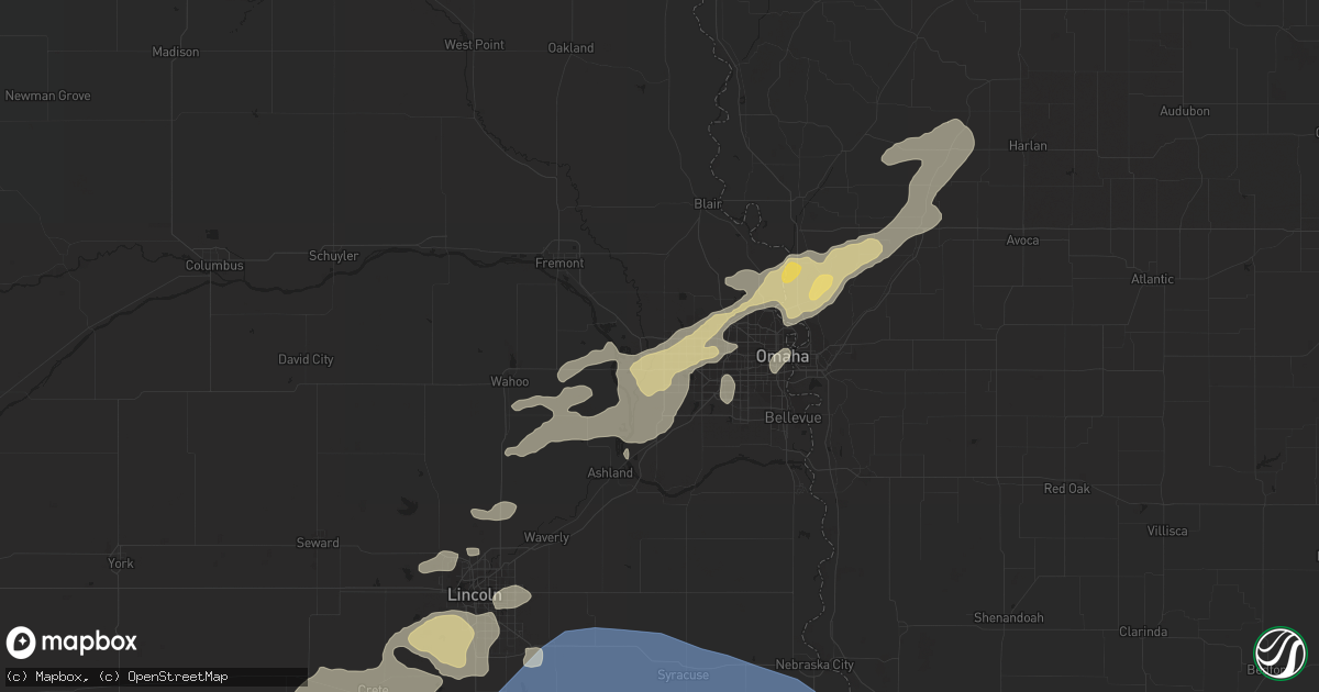 Hail map in Elkhorn, NE on October 11, 2022
