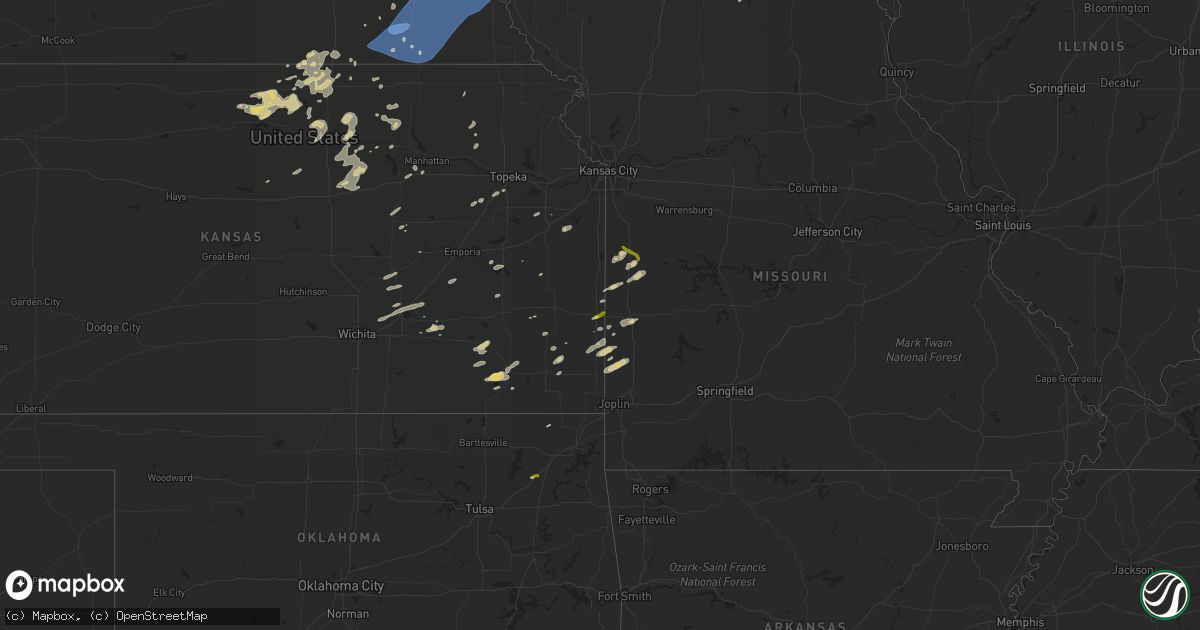 Hail map on October 11, 2022
