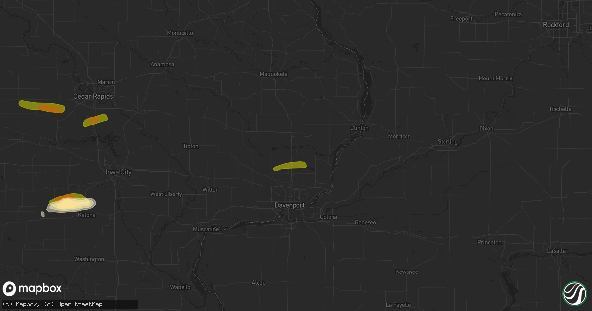Hail map in Long Grove, IA on October 11, 2023