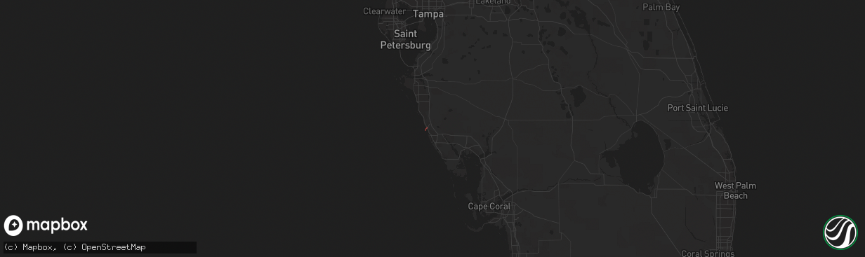 Hail map in Nokomis, FL on October 11, 2023