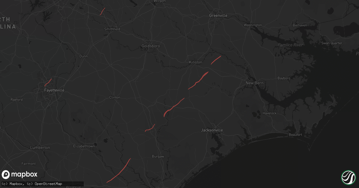 Hail map in Pink Hill, NC on October 11, 2026