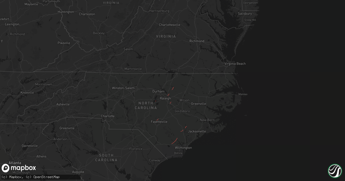 Hail map on October 11, 2026