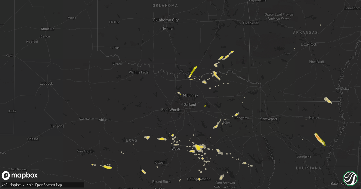 Hail map on October 12, 2013