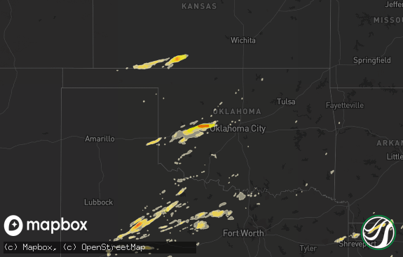 Hail map preview on 10-12-2014