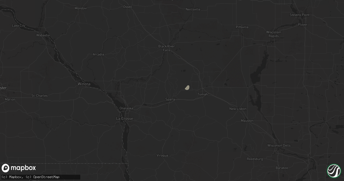 Hail map in Sparta, WI on October 12, 2020