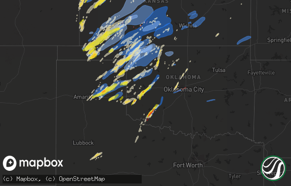 Hail map preview on 10-12-2021