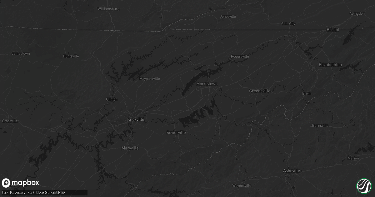 Hail map in Jefferson City, TN on October 12, 2026