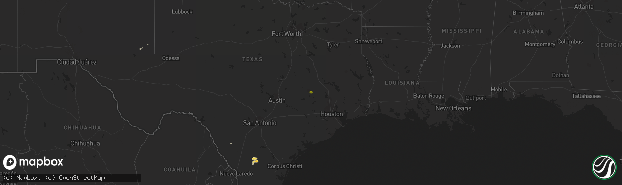 Hail map on October 13, 2013