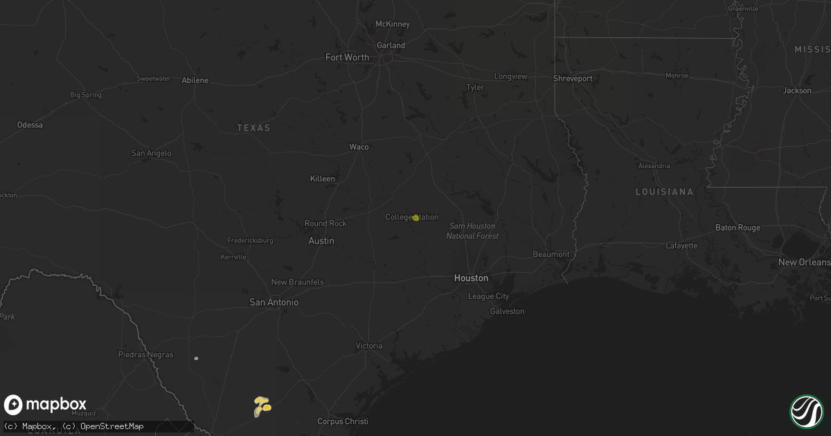 Hail map on October 13, 2013