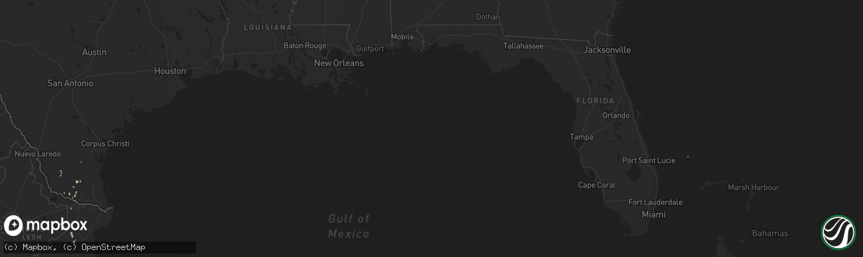 Hail map on October 13, 2015