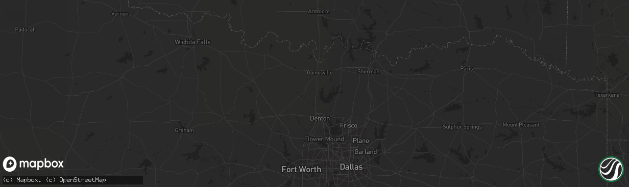 Hail map in Big Spring, TX on October 13, 2016