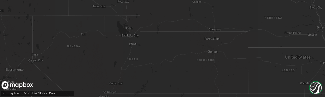 Hail map on October 13, 2016