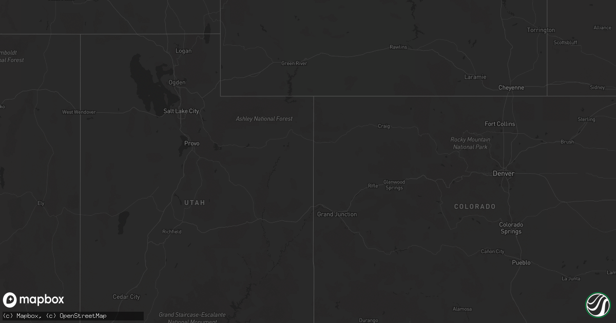 Hail map on October 13, 2016