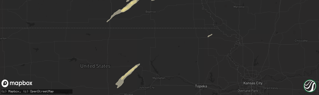 Hail map in Clay Center, KS on October 13, 2017