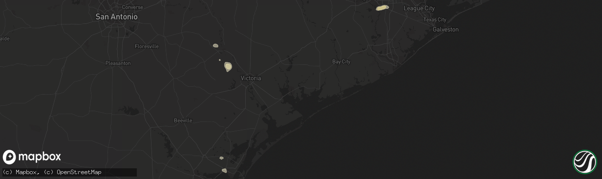 Hail map in Meyersville, TX on October 13, 2022