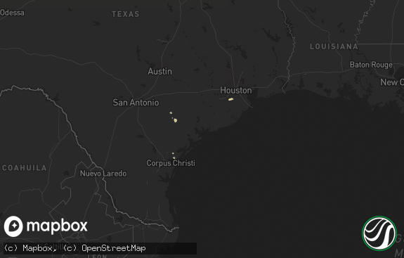 Hail map preview on 10-13-2022