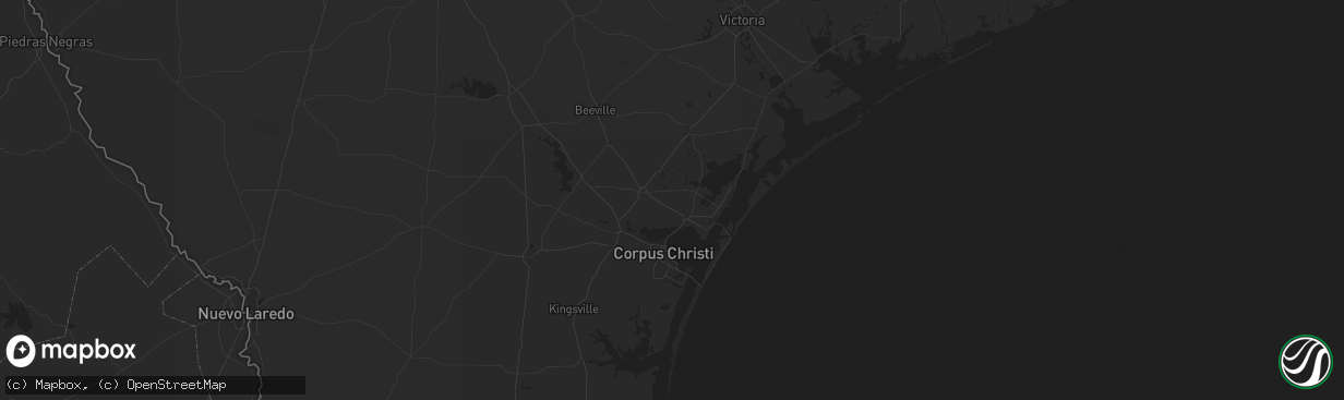 Hail map in Taft, TX on October 13, 2024